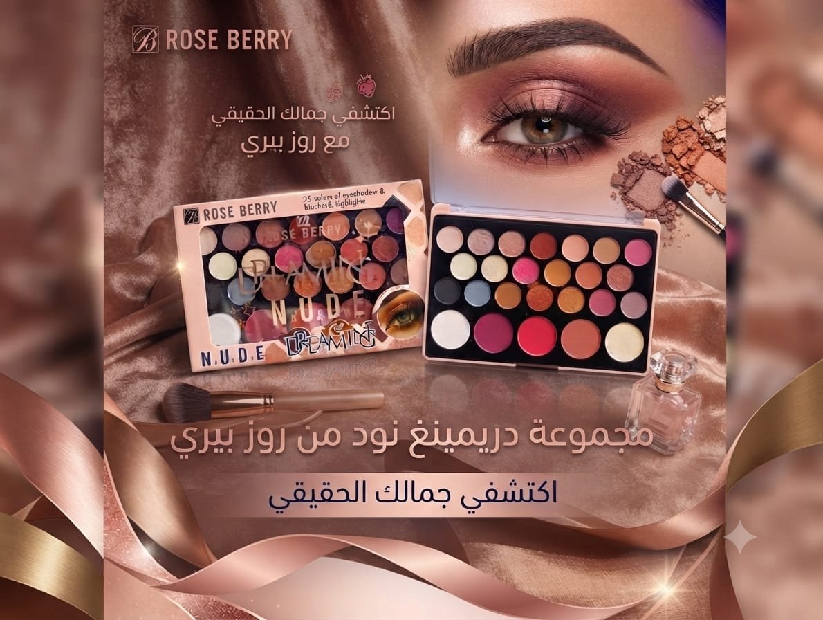 Rose Berry Dreaming Nude 25-Color Eyeshadow Palette