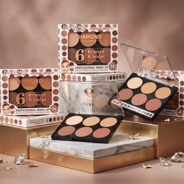 Diamond Cosmetics Bronze & Sculpt 6-Color Contour Kit