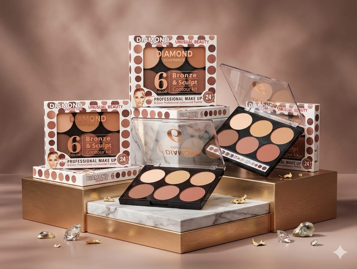 Diamond Cosmetics Bronze & Sculpt 6-Color Contour Kit