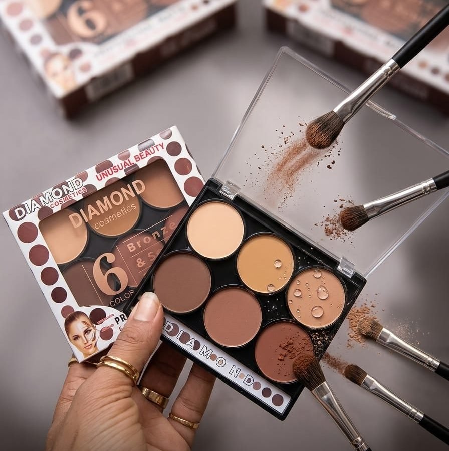 Diamond Cosmetics Bronze & Sculpt 6-Color Contour Kit